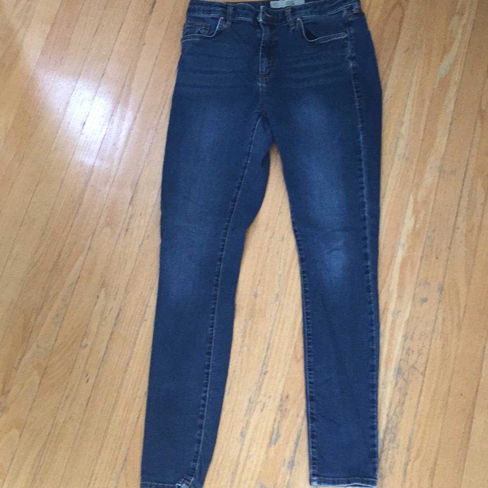 Topshop Leigh Moto skinny jeans.